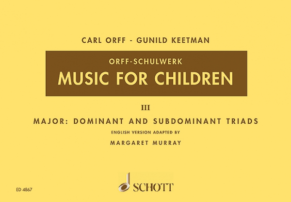 Music for Children vol.3 - major dominant and subdominant triads für 4 Blockflöten (SATB)