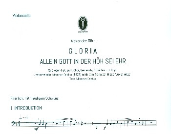 Gloria für gem Chor (SAM/SATB), Gemeinde, Streicher und Orgel