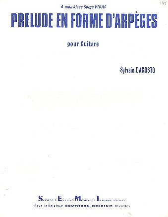 Prelude en forme d&#039;arpèges pour guitare