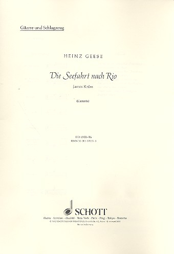 Die Seefahrt nach Rio für Sprecher, Kinderchor und Instrumente