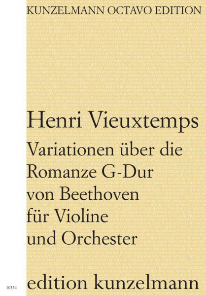 Variationen über die Romanze G-Dur von Beethoven G-Dur für Violine und Orchester