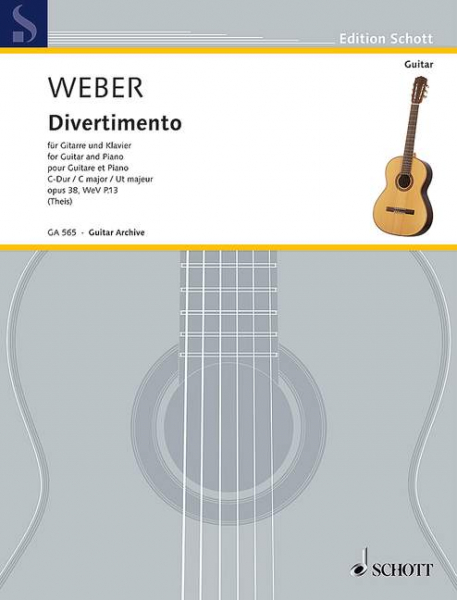 Divertimento C-Dur op.38 WeV P.13 für Gitarre und Klavier