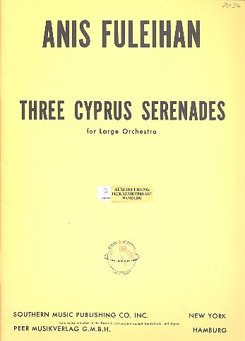 3 Cyprus Serenades for orchestra