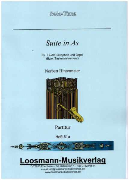 Suite in As für Altsaxophon und Orgel (Tasteninstrument)