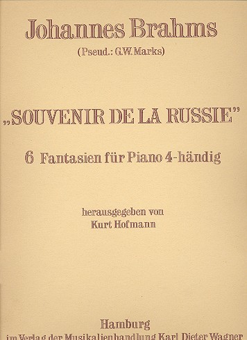 Souvenir de la Russie op.151 für Klavier zu 4 Händen