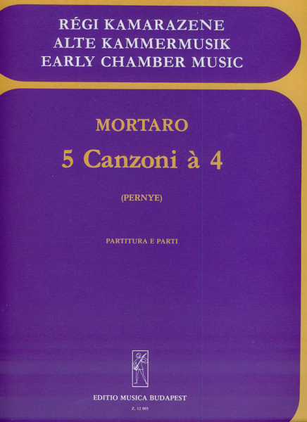 5 canzoni a 4 per SATB stromenti