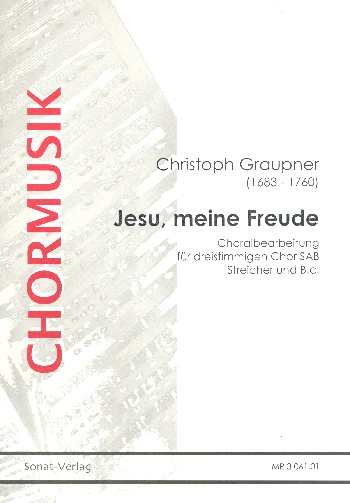 Jesu meine Freude für gem Chor (SAB), Streicher und Bc