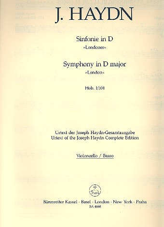 Sinfonie D-Dur Nr.104 Hob.I:104 für Orchester