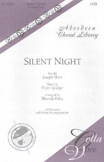 Silent Night for mixed chorus and piano