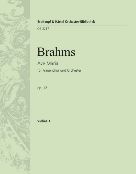 Ave Maria op.12 für Frauenchor und Orchester (Orgel)