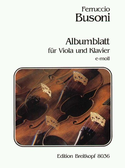 Albumblatt e-Moll für Viola und Klavier