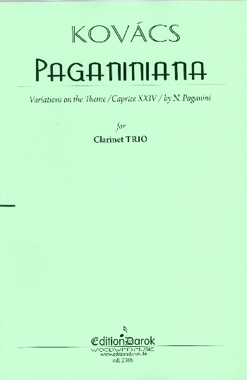 Paganiniana for 3 clarinets