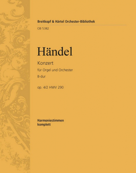 Konzert B-Dur op.4,2 HWV290 für Orgel und Orchester