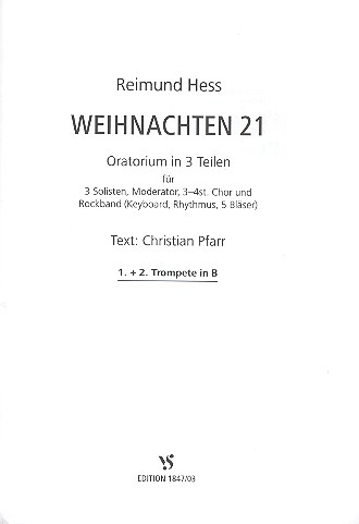 Weihnachten 21 für Soli, gem Chor und Band