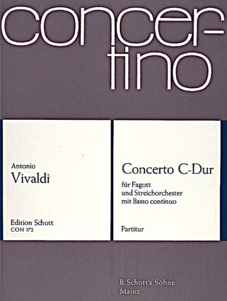 Concerto C-Dur RV 472/PV 45 für Fagott, Streicher und Basso continuo