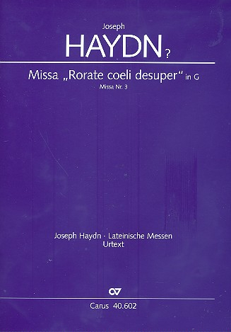 Missa brevis G-Dur Hob.XXII:3 für Chor, Streicher und Bc