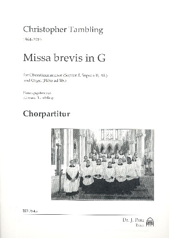 Missa brevis in G für Frauenchor und Orgel (Flöte ad lib)