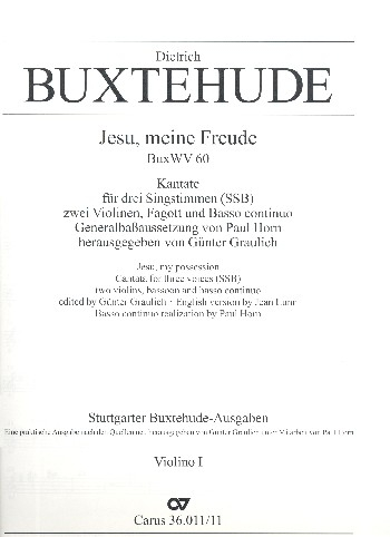 Jesu, meine Freude für Soli, gem Chor und Instrumente