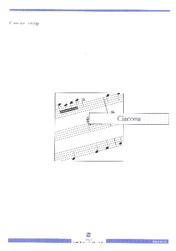 Ciacona für Orgel