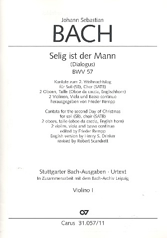 Selig ist der Mann Kantate Nr.57 BWV57