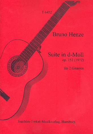 Suite d-Moll op.153 für 2 Gitarren Partitur und Stimmen