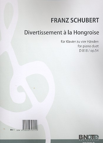 Divertissement à la Hongroise DV 818 op.54 für Klavier zu 4 Händen