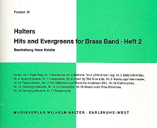 Halters Hits and Evergreens Band 2: für Blasorchester