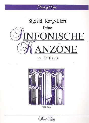 Sinfonische Kanzone Nr.3 op.85,3 für 4 Frauenstimmen (Frauenchor), Violine und Orgel