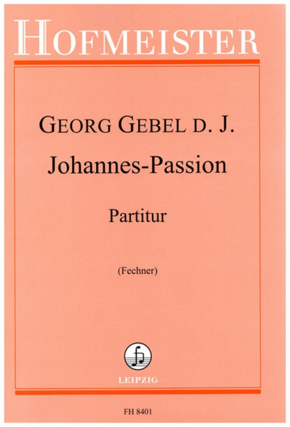 Johannes-Passion für Soli, gem Chor und Orchester